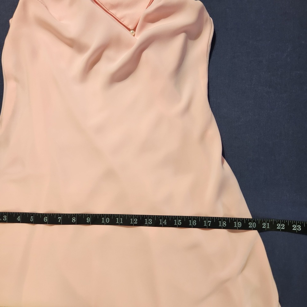 Bias Cut Pink Chiffon Handmade Dress Classic/Barbiecore/Wedding Midi Dress S* - Picture 8 of 10